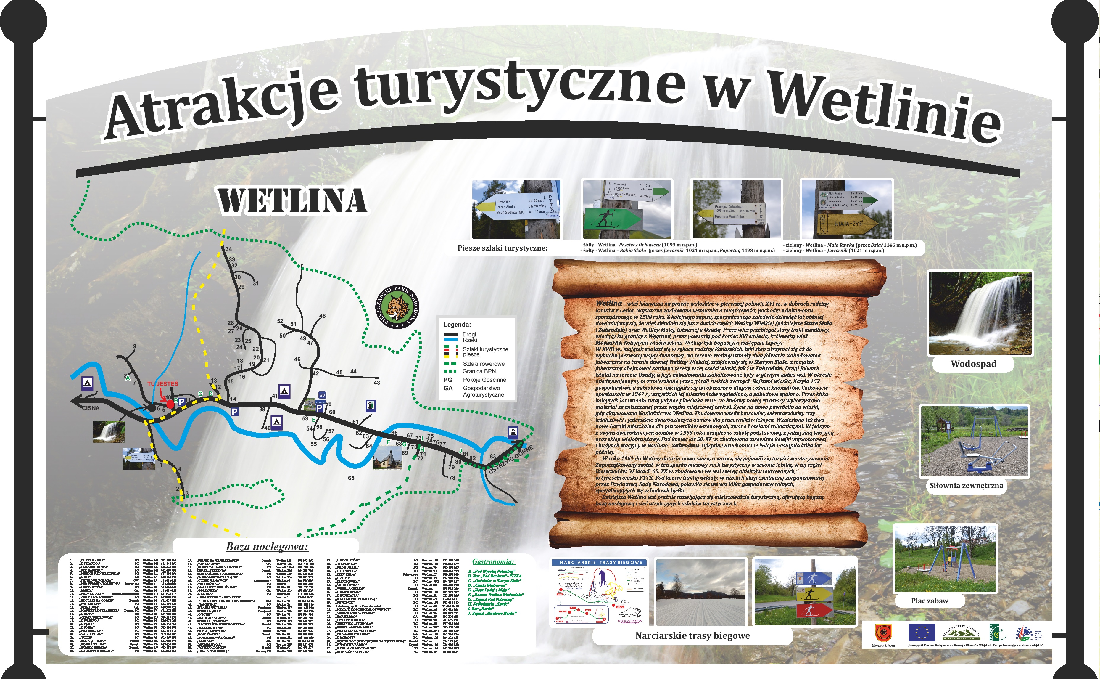 mapa Wetlina