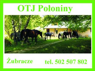 Banner reklamowy obiektu OTJ Połoniny